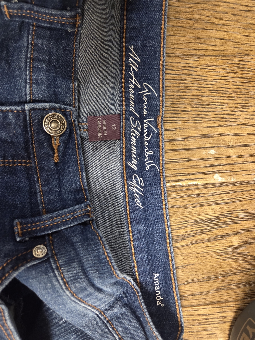Amanda Slimming Effect Blue Men's Jeans